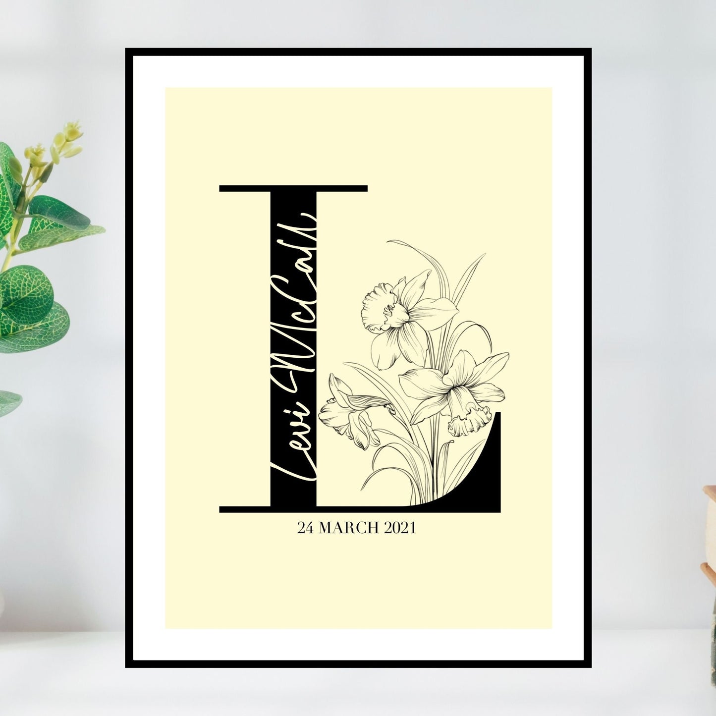 Personalised Monogram Initial Print
