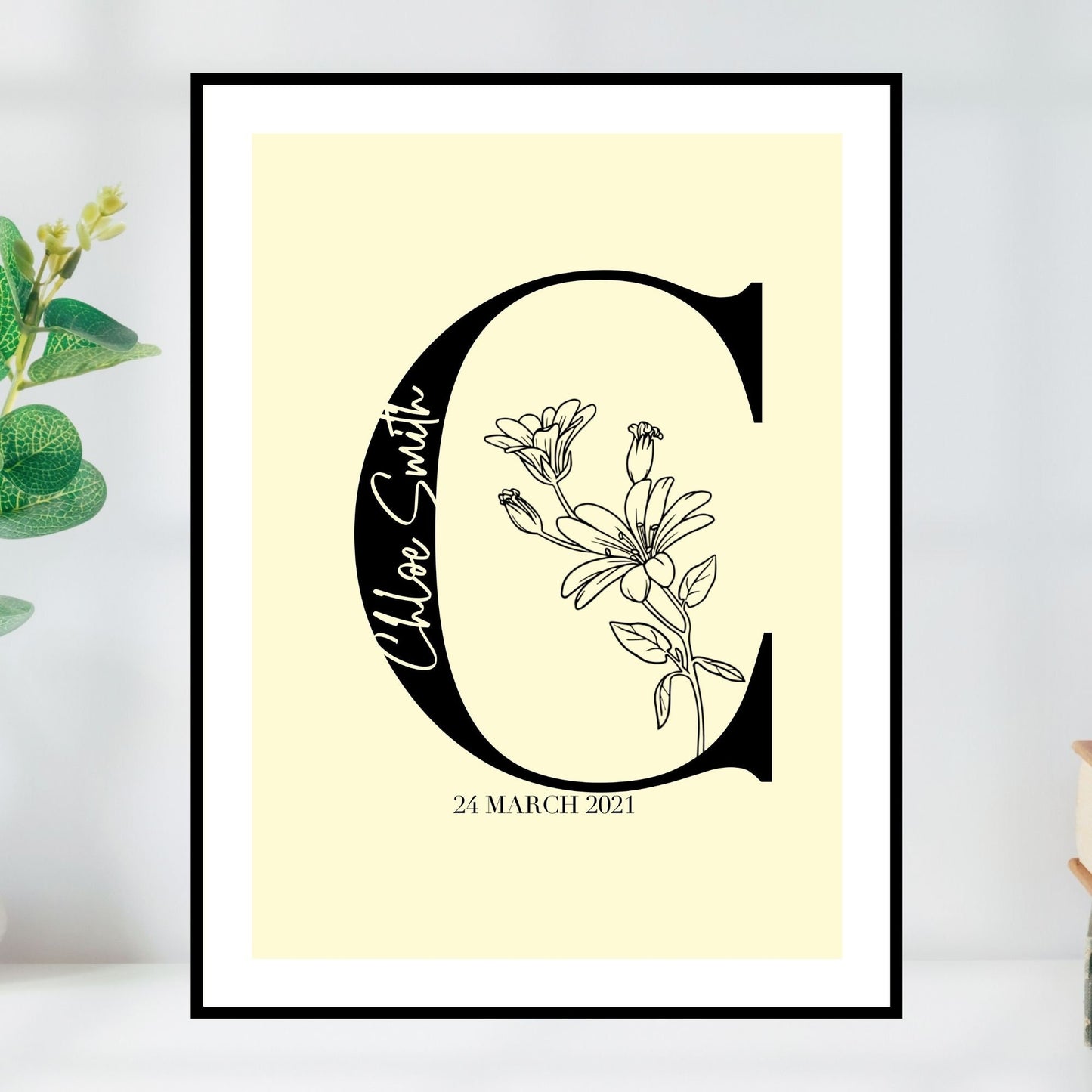 Personalised Monogram Initial Print