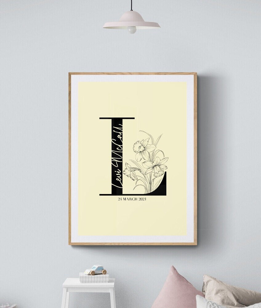 Personalised Monogram Initial Print