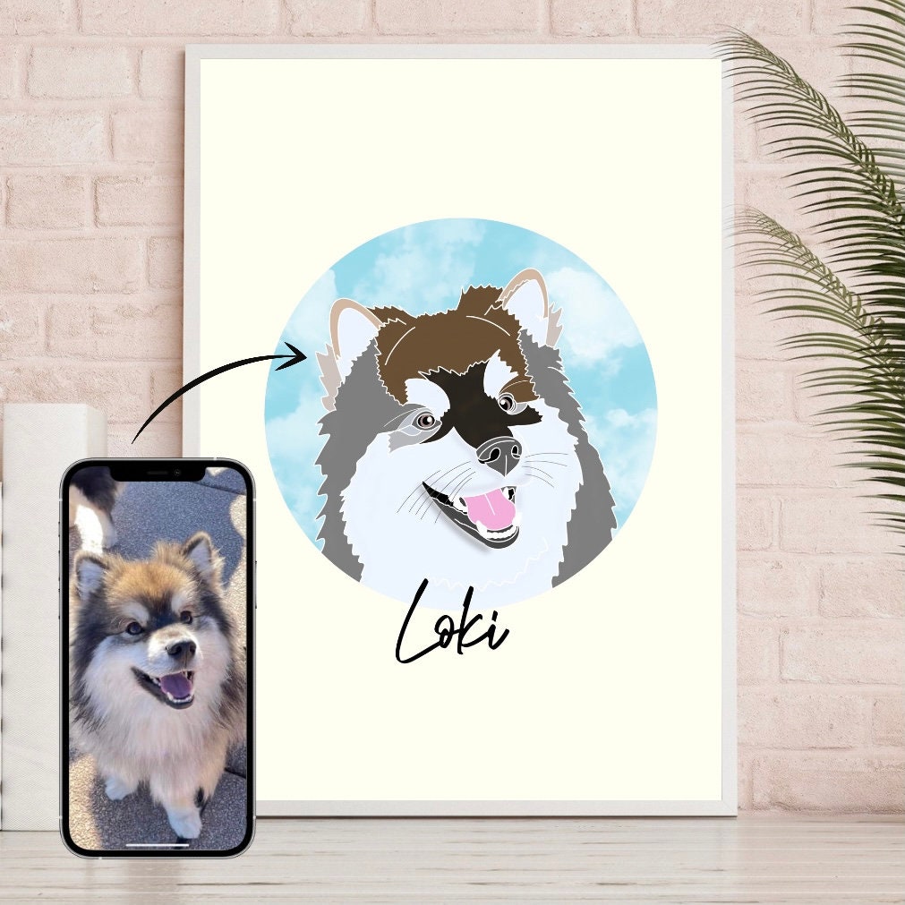 Custom Digital Pet Portrait