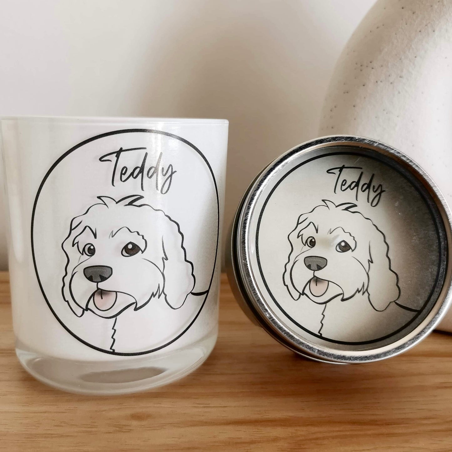 Custom Pet Portrait Soy Wax Candles