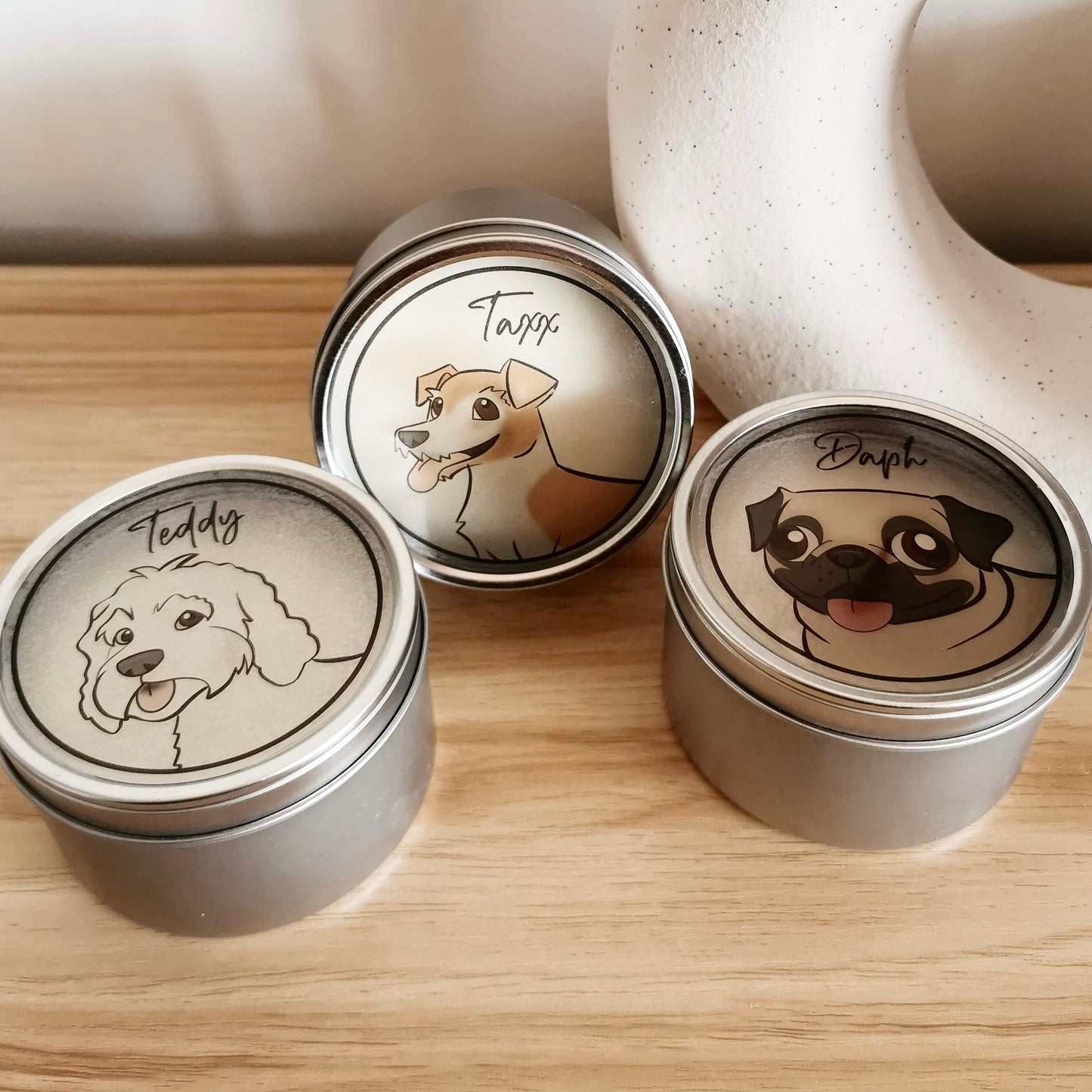 Custom Pet Portrait Soy Wax Candles