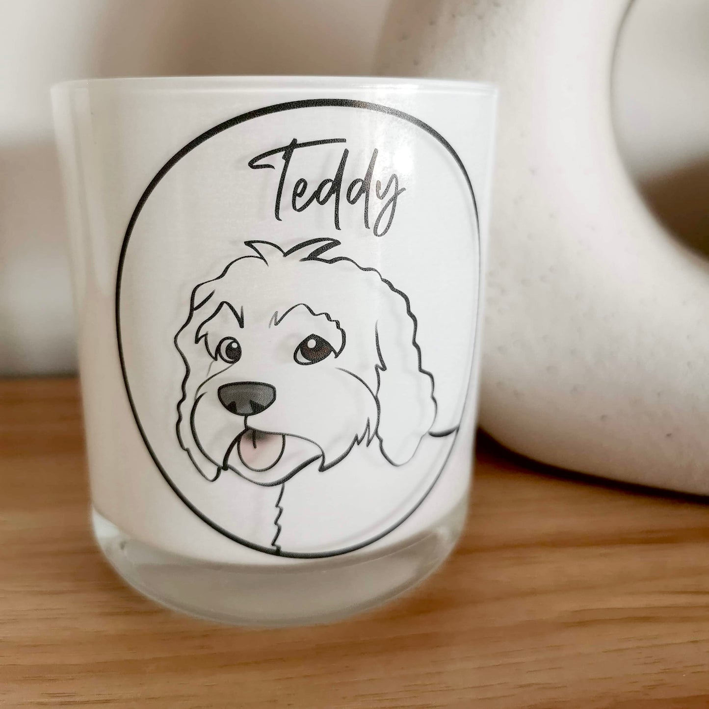 Custom Pet Portrait Soy Wax Candles
