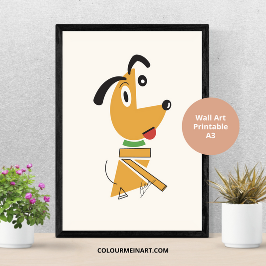 Pluto Picasso Wall Print
