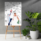 Couples Wedding Portrait Guest Book Alternative